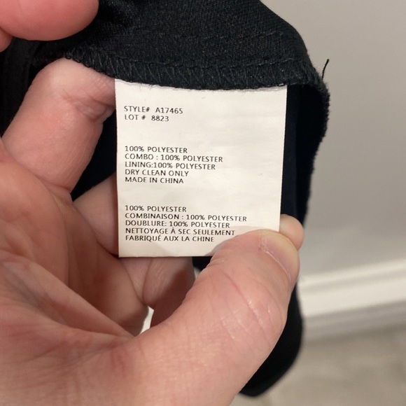 Betsy & Adam Cap Sleeve Fit and Flare Mesh Overlay Dress - Picture 8 of 13